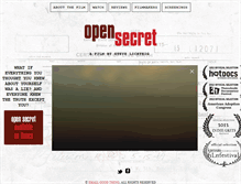 Tablet Screenshot of opensecretfilm.com